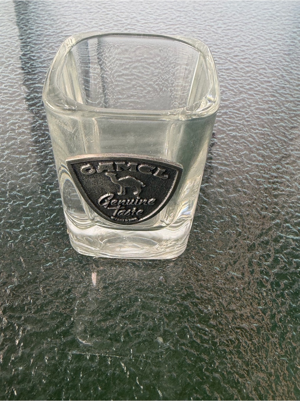 Camel Genuine Taste Clear Glass Shot Glass